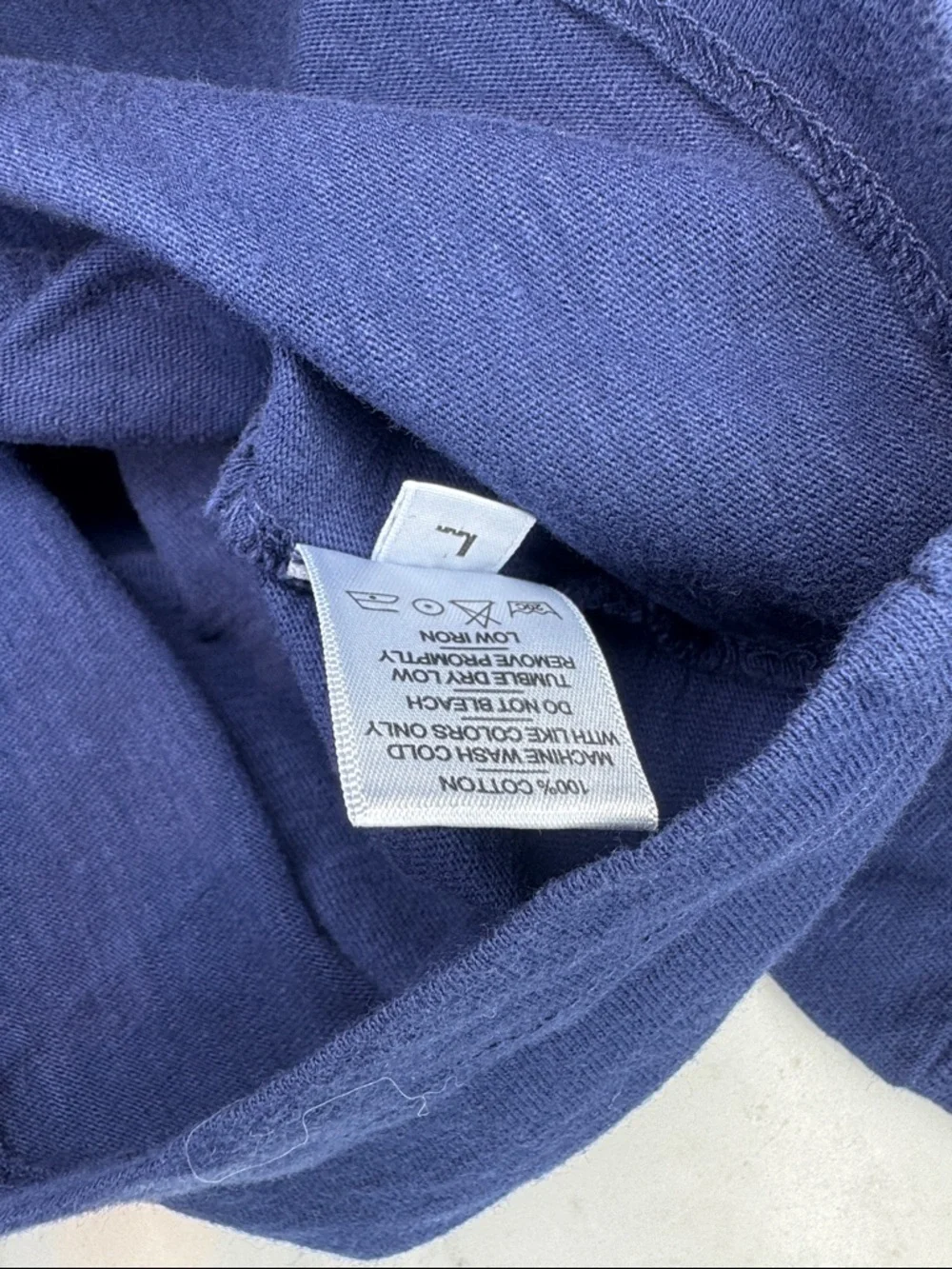 American Giant Blue Long Sleeve Tee L NWOT Slub Cotton USA Made Shirt - Picture 4 of 5